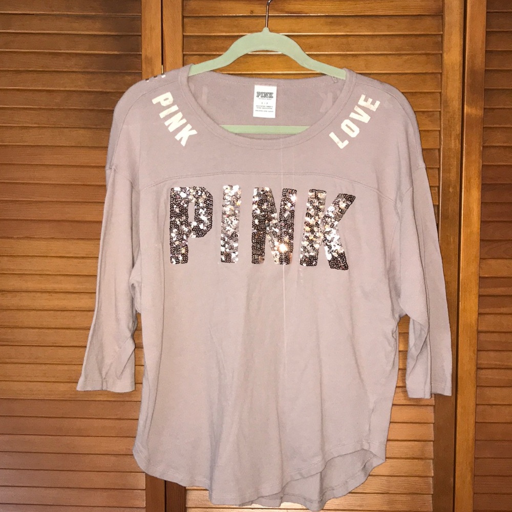 Pink 3/4 sleeve sweater